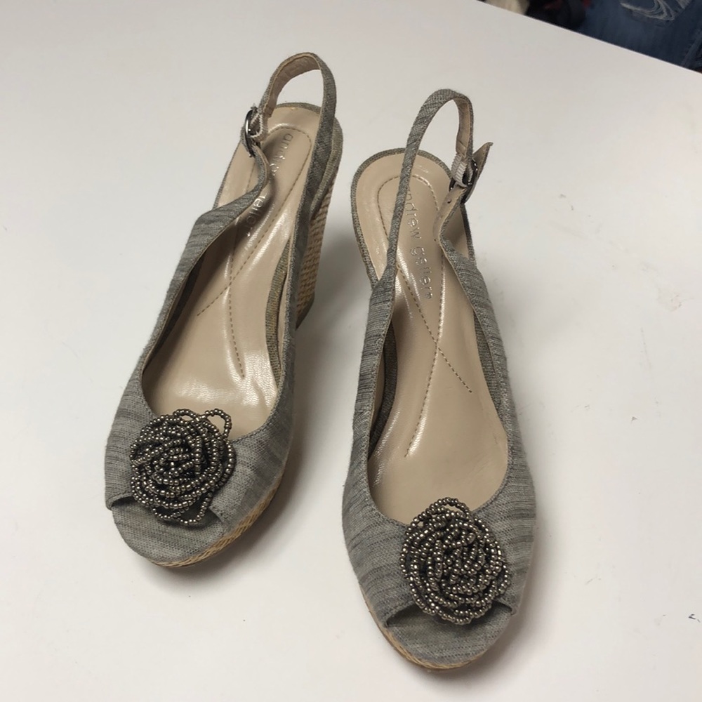 Andrew Geller “May” platform wedge sandels